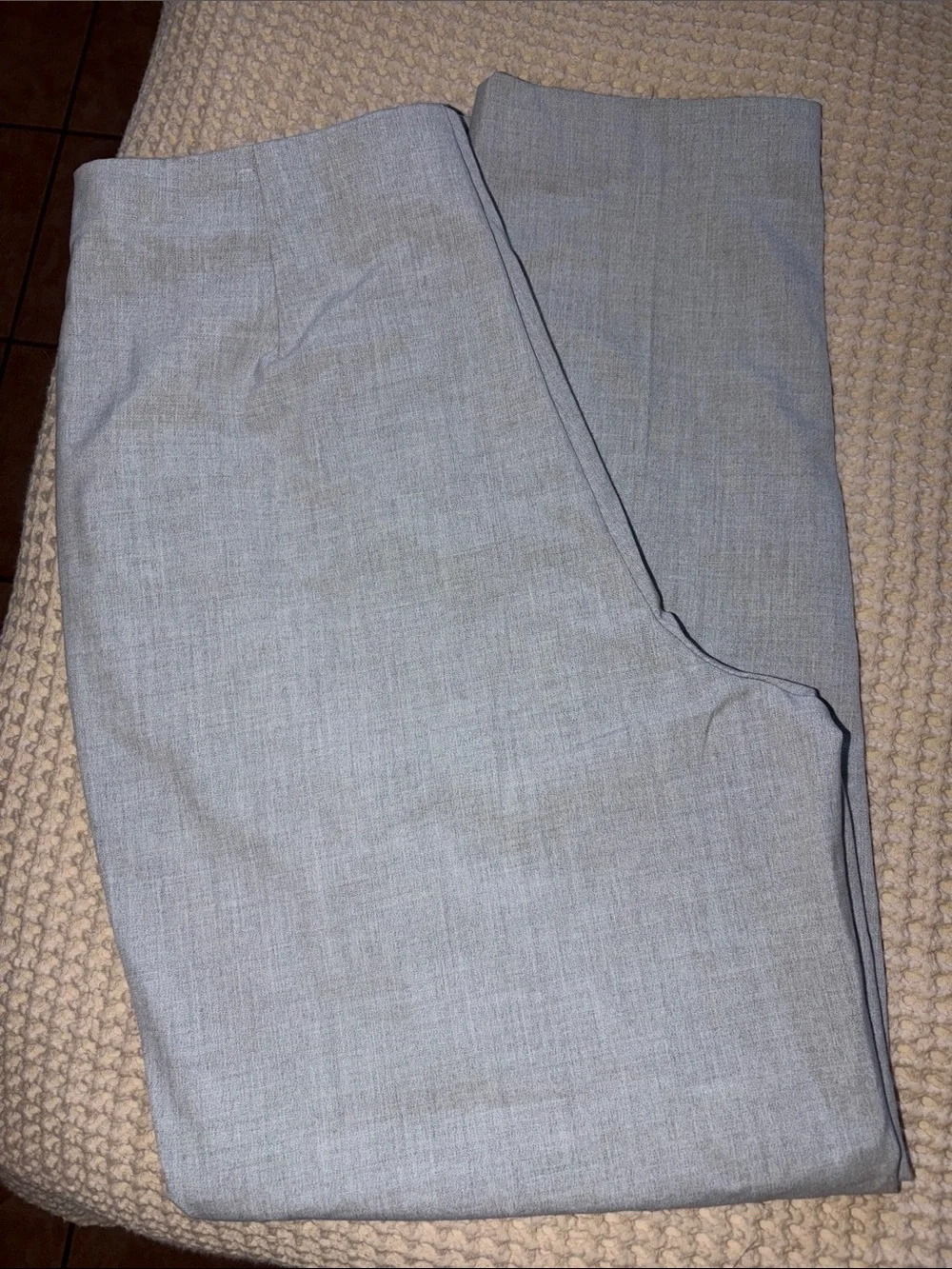 Women’s Classic Pleated Dress Pants - Light Gray